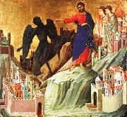 Duccio di Buoninsegna Temptation on the Mount oil painting artist